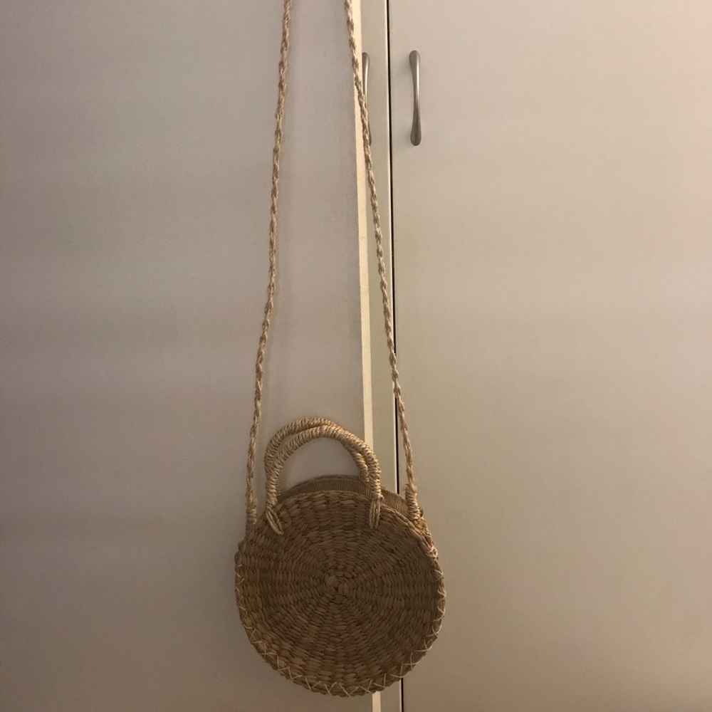NWOT rattan crossbody